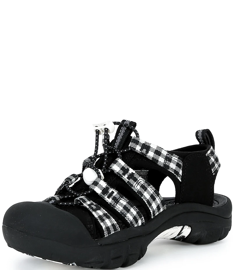Keen Women's Newport H2 Gingham Print Bungee Lace Outdoor Sandals