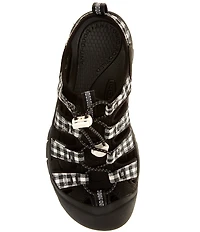 Keen Women's Newport H2 Gingham Print Bungee Lace Outdoor Sandals