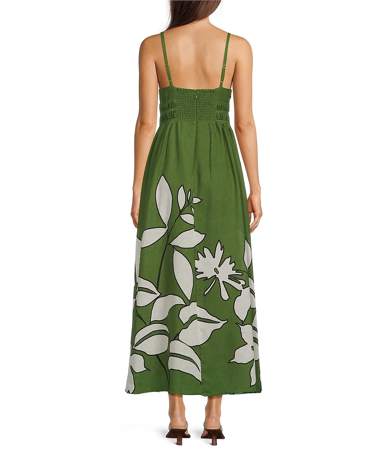 Kelly Grace Sleeveless Printed Midi Dress
