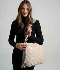 Kelly-Tooke Harley Quilted Chain Strap Tote Bag