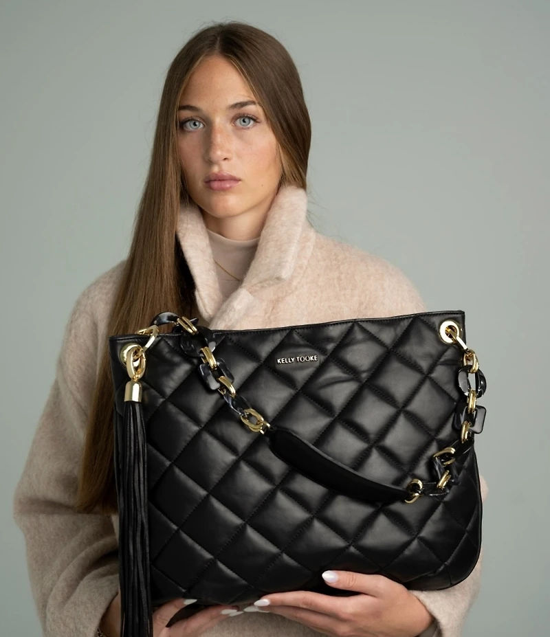 Kelly-Tooke Harley Quilted Chain Strap Tote Bag