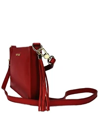Kelly-Tooke Tassel Leather Crossbody Clutch Bag