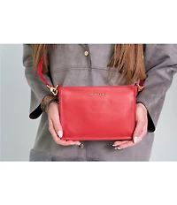 Kelly-Tooke Tassel Leather Crossbody Clutch Bag