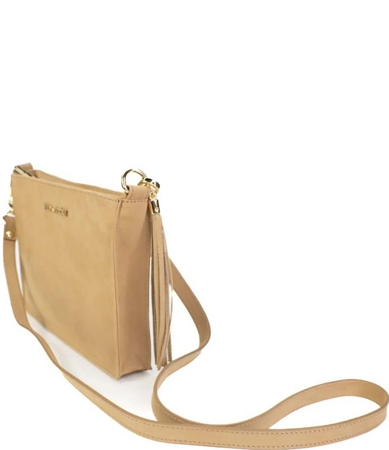 Kelly-Tooke Tassel Leather Crossbody Clutch Bag
