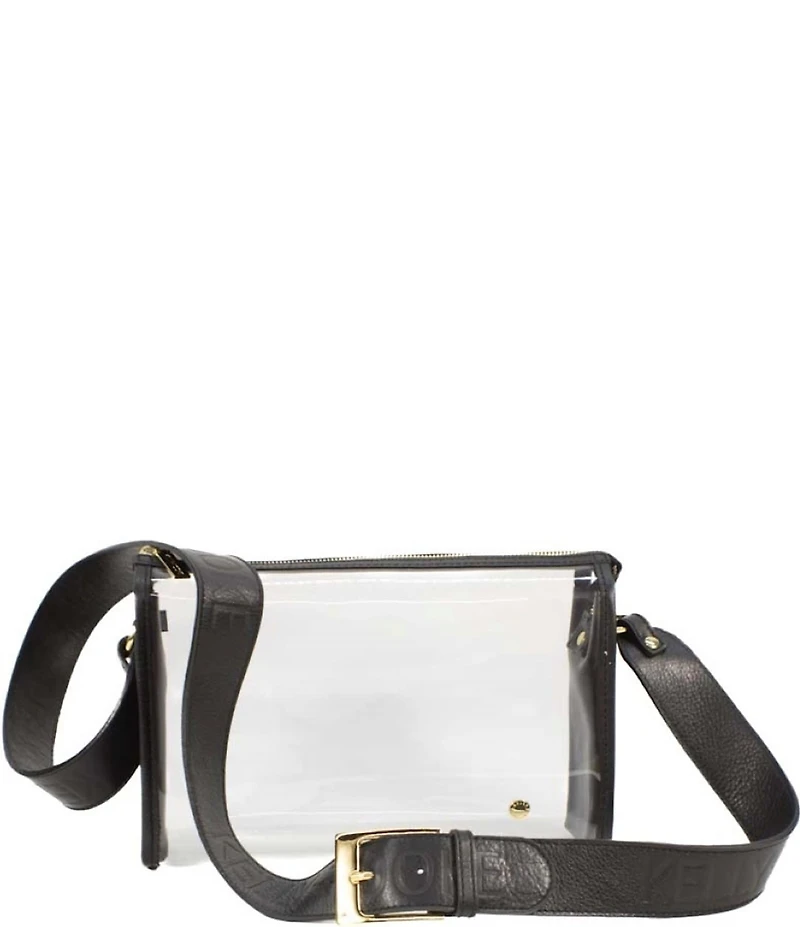 Kelly-Tooke Medium Clear Contrast Trim Crossbody Bag