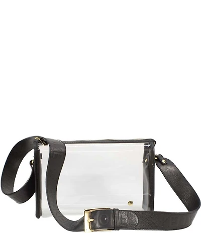 Kelly-Tooke Medium Clear Contrast Trim Crossbody Bag