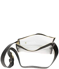 Kelly-Tooke Medium Clear Contrast Trim Crossbody Bag