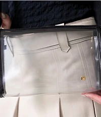 Kelly-Tooke Medium Clear Contrast Trim Crossbody Bag