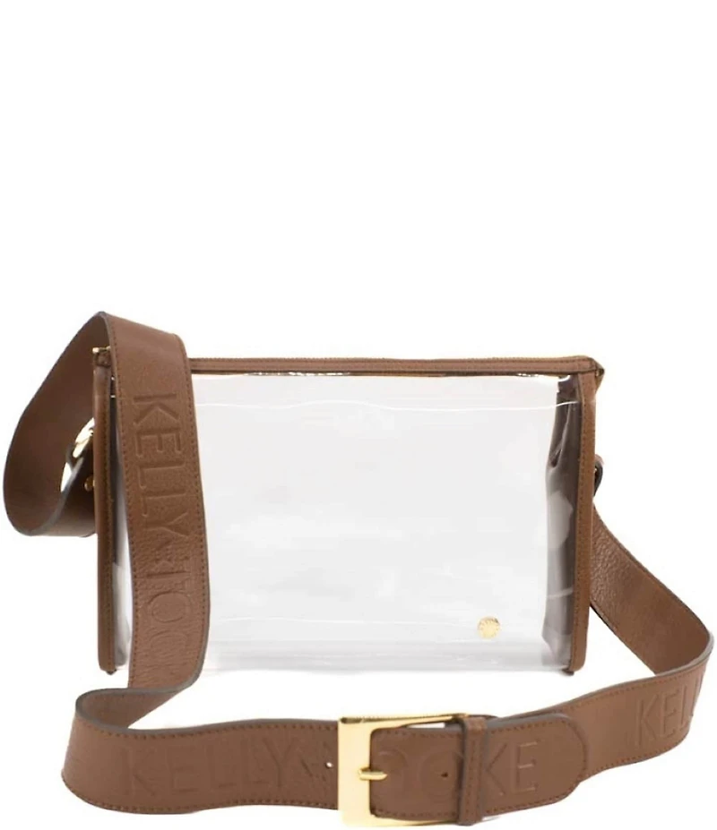 Kelly-Tooke Medium Clear Contrast Trim Crossbody Bag