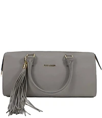 Kelly-Tooke Soho Leather Barrel Tassel Satchel Bag