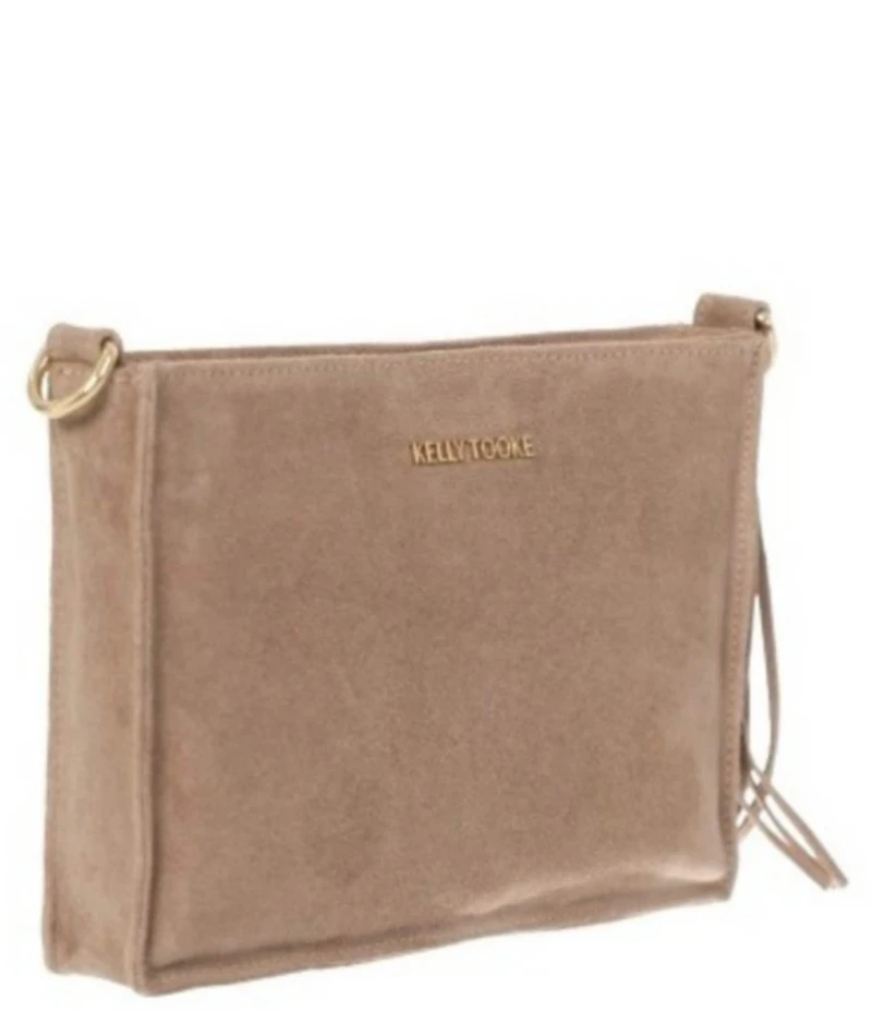 Kelly-Tooke Topo Suede Crossbody Clutch