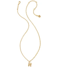 Kendra Scott Crystal Initial Gold Short Pendant Chain Necklace