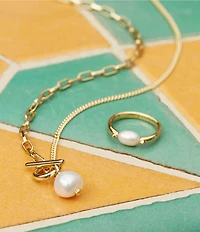 Kendra Scott 14K Leighton Pearl Band Ring