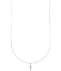 Kendra Scott 14K White Gold Cross Pendant Necklace