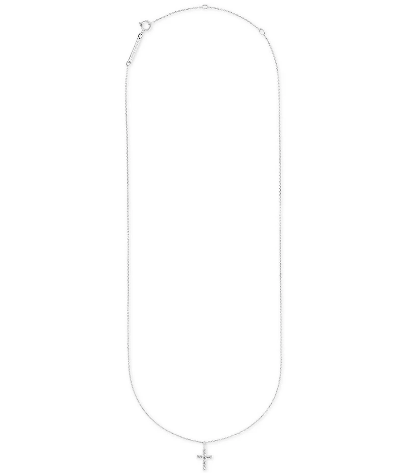 Kendra Scott 14K White Gold Cross Pendant Necklace