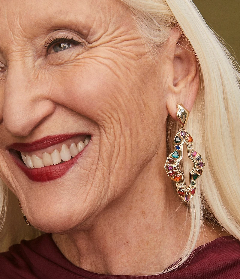 Kendra Scott Abbie Crystal Statement Drop Earrings