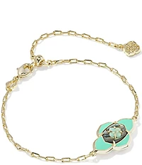 Kendra Scott Abbie Medallion Delicate Chain Line Bracelet