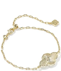Kendra Scott Abbie Medallion Delicate Chain Line Bracelet