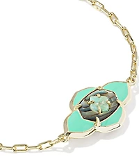 Kendra Scott Abbie Medallion Delicate Chain Line Bracelet