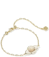 Kendra Scott Abbie Medallion Delicate Chain Line Bracelet