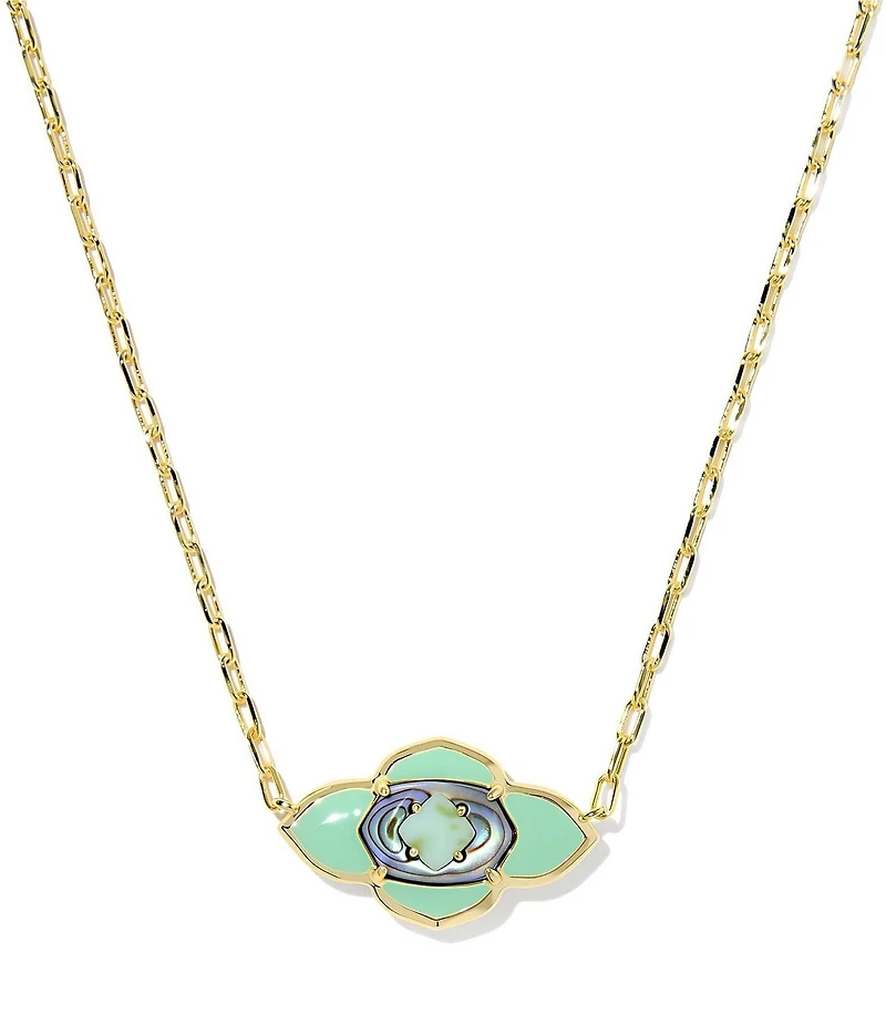 Kendra Scott Abbie Medallion Short Pendant Necklace