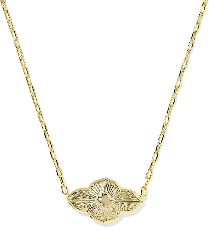 Kendra Scott Abbie Medallion Short Pendant Necklace