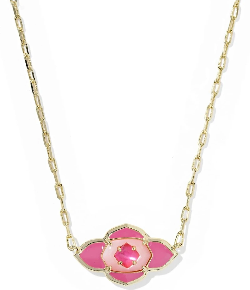 Kendra Scott Abbie Medallion Short Pendant Necklace