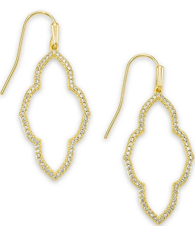 Kendra Scott Abbie Small Crystal Open Frame Drop Earrings