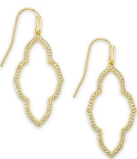 Kendra Scott Abbie Small Crystal Open Frame Drop Earrings