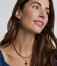 Kendra Scott Adeline Scallop Frame Drop Earrings