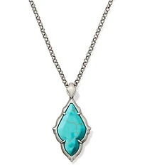 Kendra Scott Adeline Scallop Frame Long Pendant Necklace