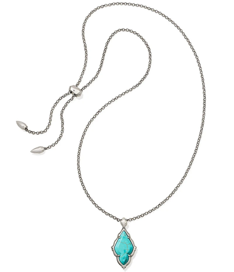 Kendra Scott Adeline Scallop Frame Long Pendant Necklace