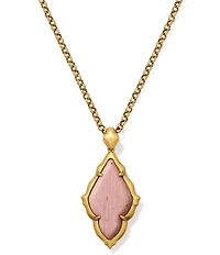 Kendra Scott Adeline Scallop Frame Long Pendant Necklace