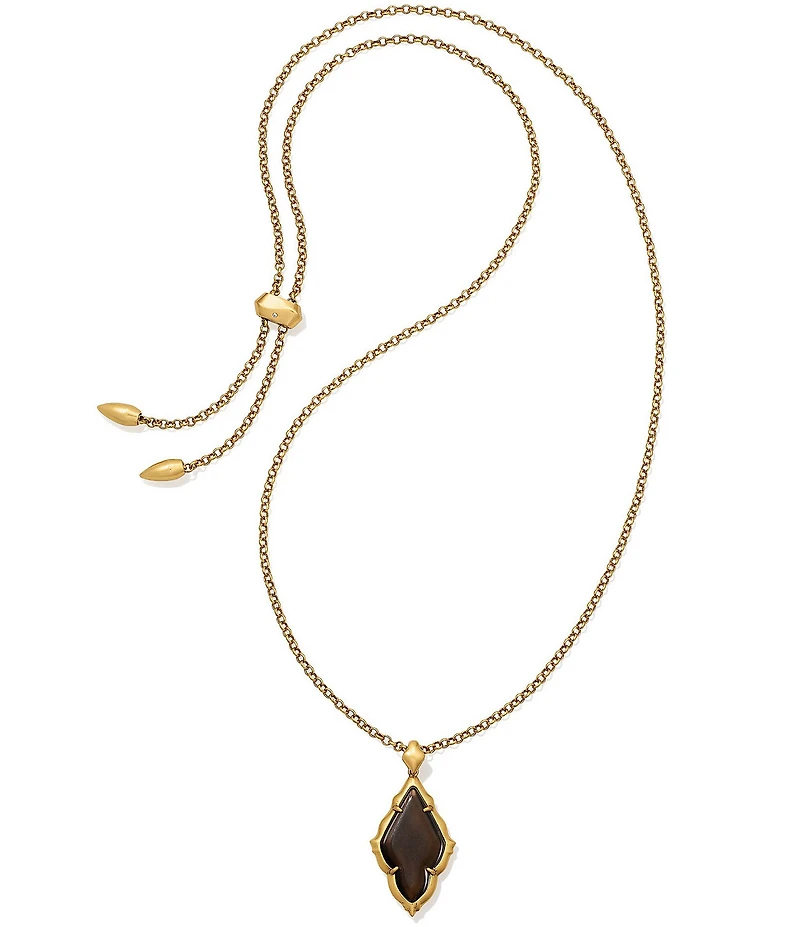 Kendra Scott Adeline Scallop Frame Long Pendant Necklace