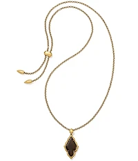 Kendra Scott Adeline Scallop Frame Long Pendant Necklace