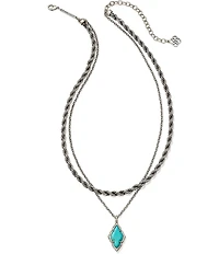 Kendra Scott Adeline Scallop Frame Short Multi Strand Necklace