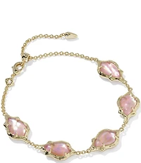 Kendra Scott Adriana Scallop Frame Delicate Chain Line Bracelet