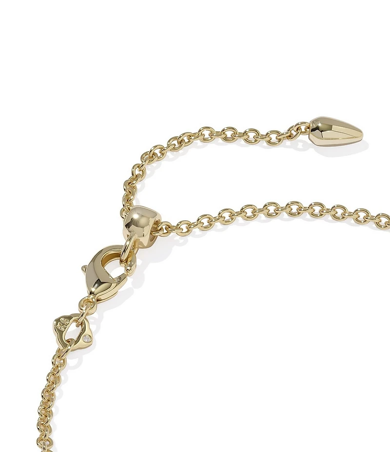 Kendra Scott Adriana Scallop Frame Delicate Chain Line Bracelet