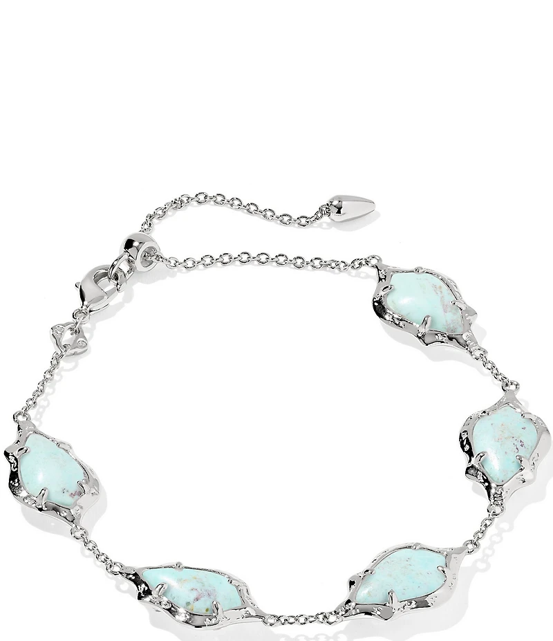 Kendra Scott Adriana Scallop Frame Delicate Chain Line Bracelet