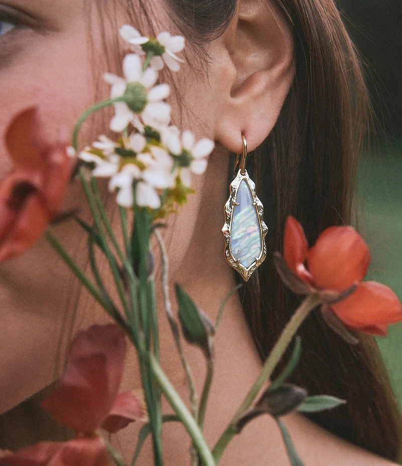 Kendra Scott Adriana Scallop Frame Drop Earrings