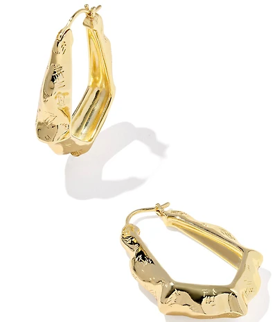 Kendra Scott Adriana Scallop Frame Hoop Earrings