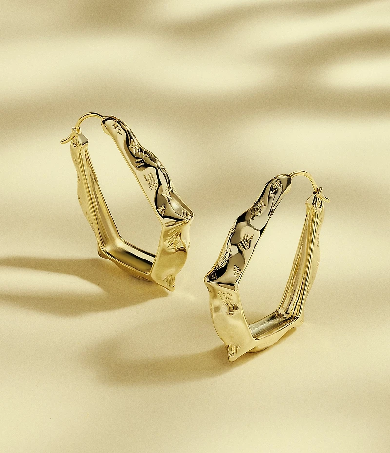 Kendra Scott Adriana Scallop Frame Hoop Earrings