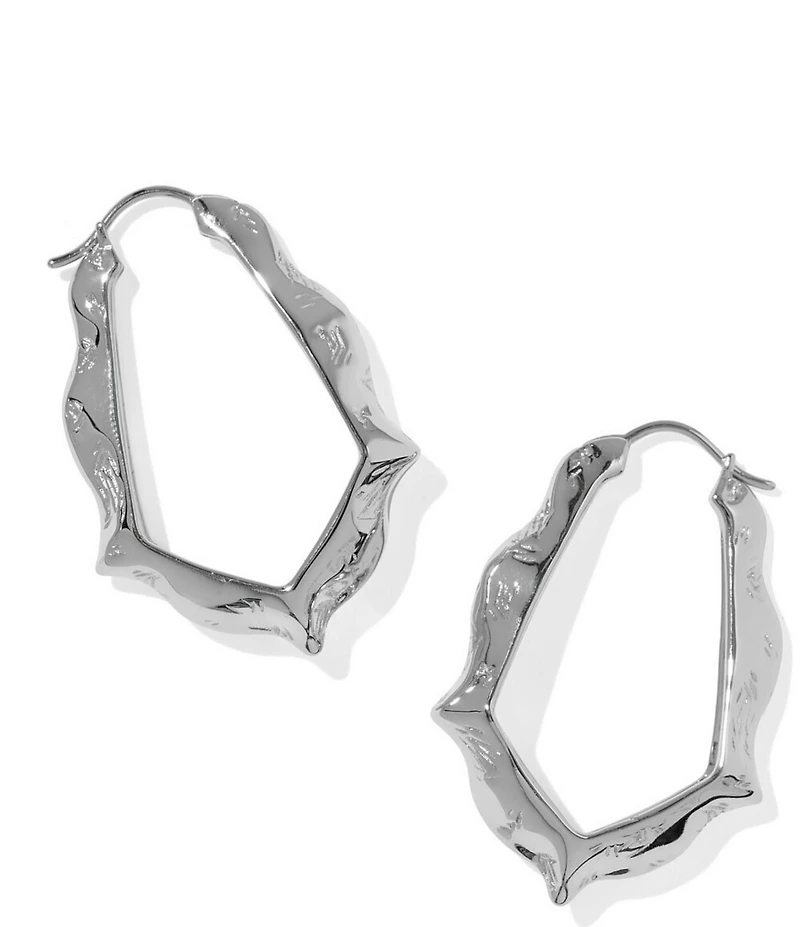 Kendra Scott Adriana Scallop Frame Hoop Earrings