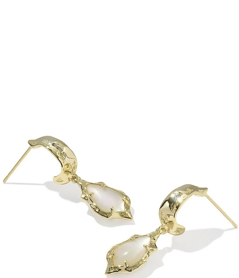 Kendra Scott Adriana Scallop Frame Huggie Hoop Earrings