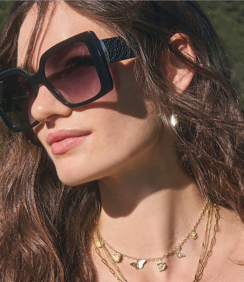 Kendra Scott Adriana Scallop Frame Huggie Hoop Earrings