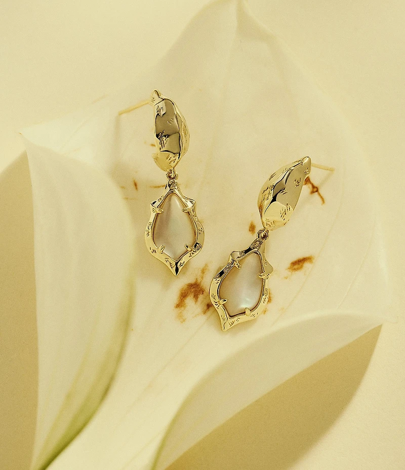 Kendra Scott Adriana Scallop Frame Huggie Hoop Earrings