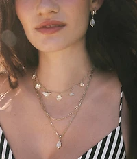 Kendra Scott Adriana Scallop Frame Huggie Hoop Earrings