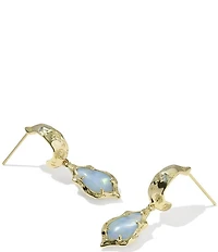 Kendra Scott Adriana Scallop Frame Huggie Hoop Earrings