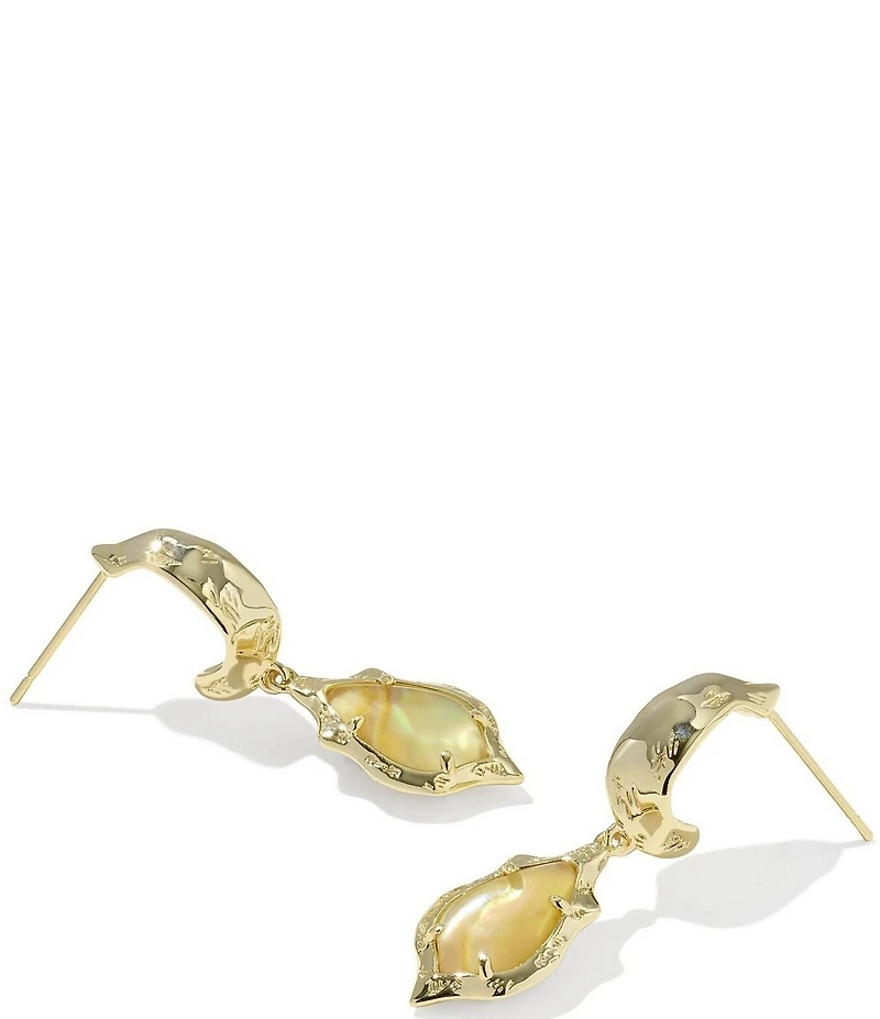 Kendra Scott Adriana Scallop Frame Huggie Hoop Earrings