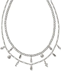 Kendra Scott Alexa Shell Chain Short Multi Strand Necklace
